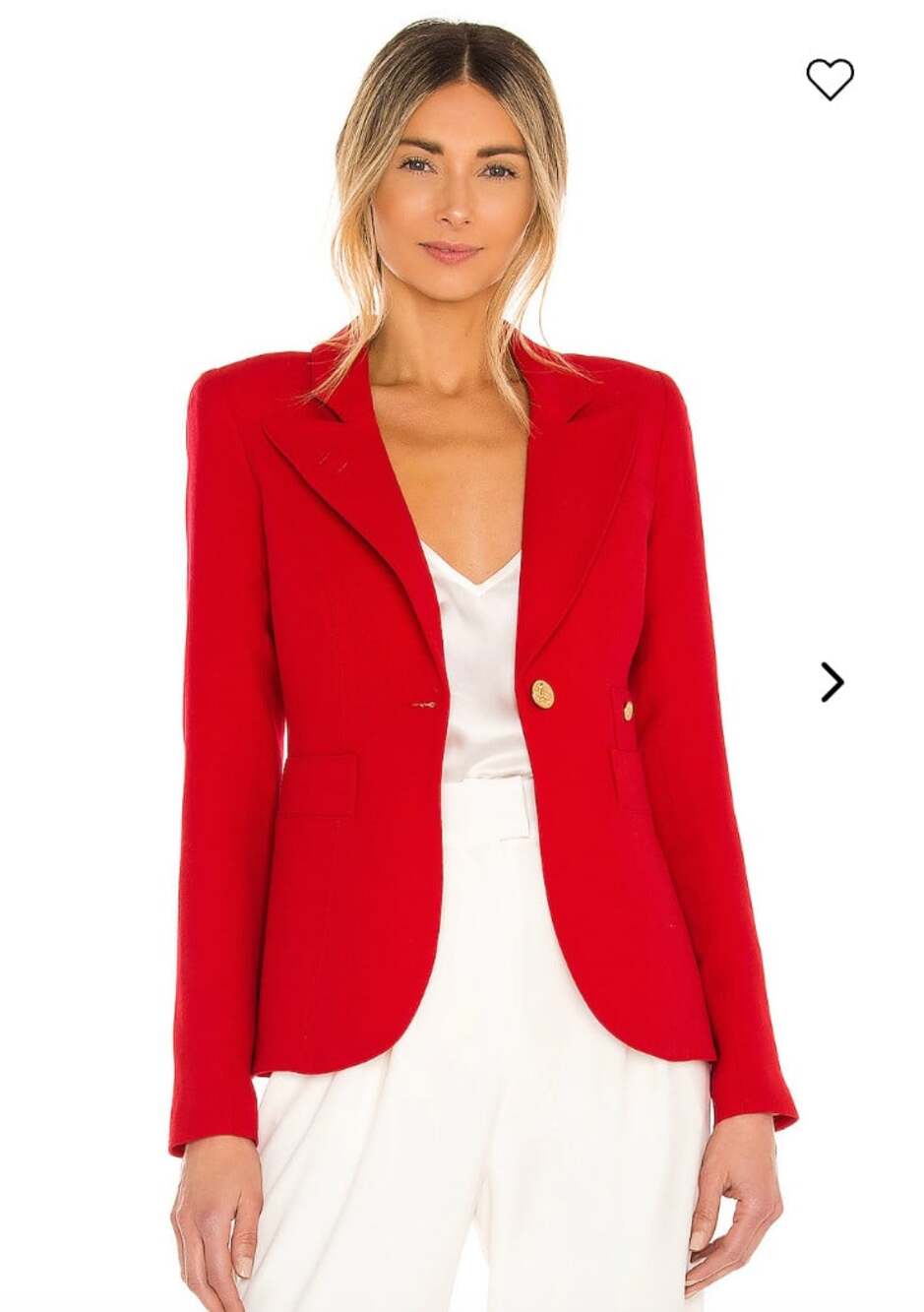 Smythe Classic Duchess Blazer in Red Size 4 100% Wool *Flawed*